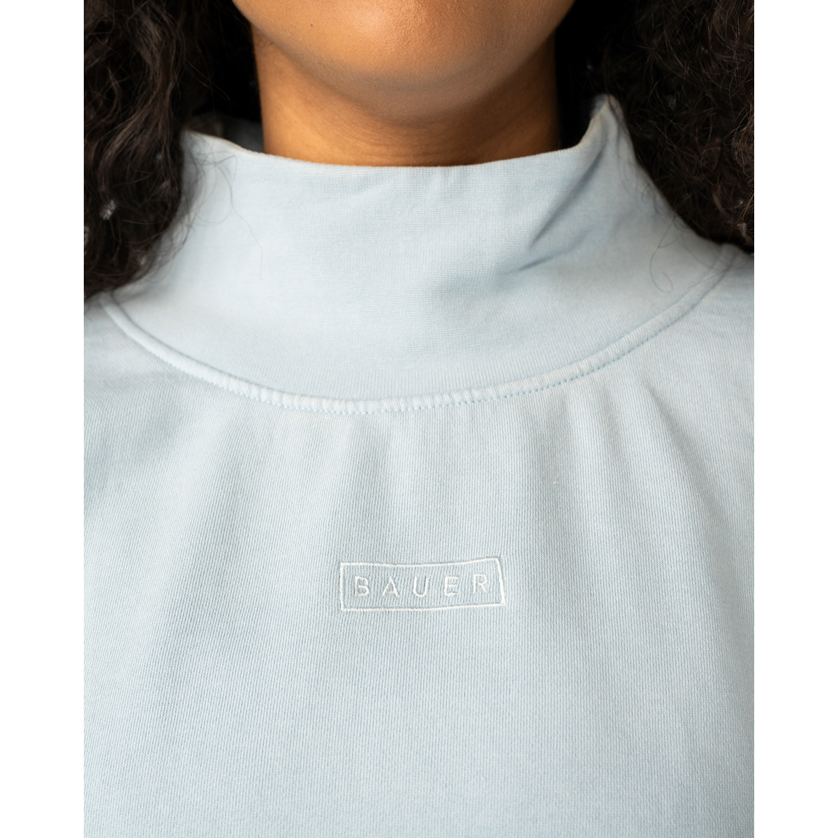 Mikina BAUER S25 FRENCH TERRY PULLOVER-WM-LTBLU (1065917)