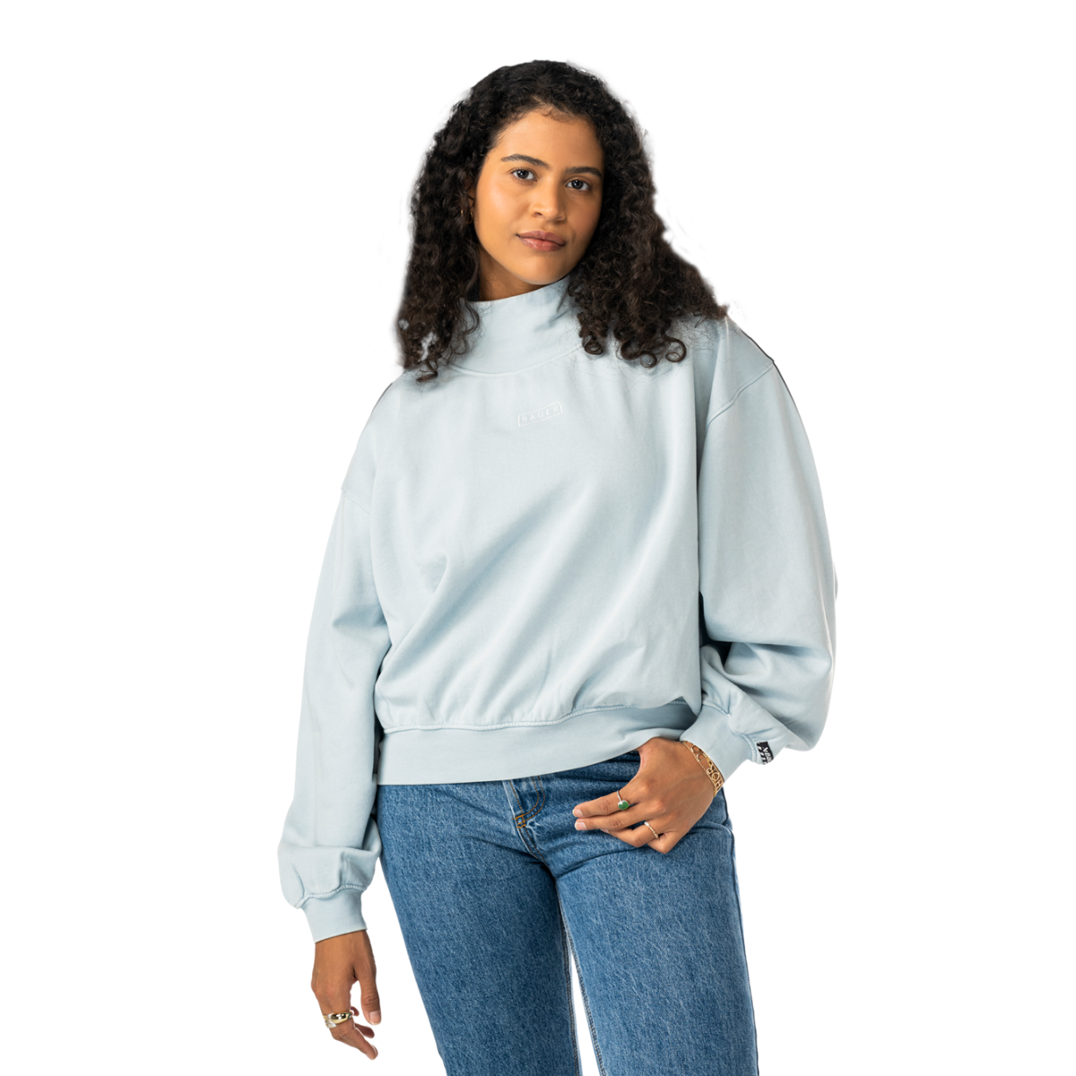 Mikina BAUER S25 FRENCH TERRY PULLOVER-WM-LTBLU (1065917)