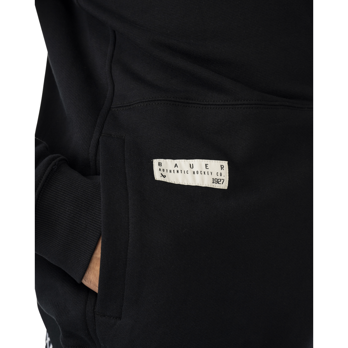 Mikina BAUER S25 FRN TERRY HOODIE-SR-BLK (1065097)