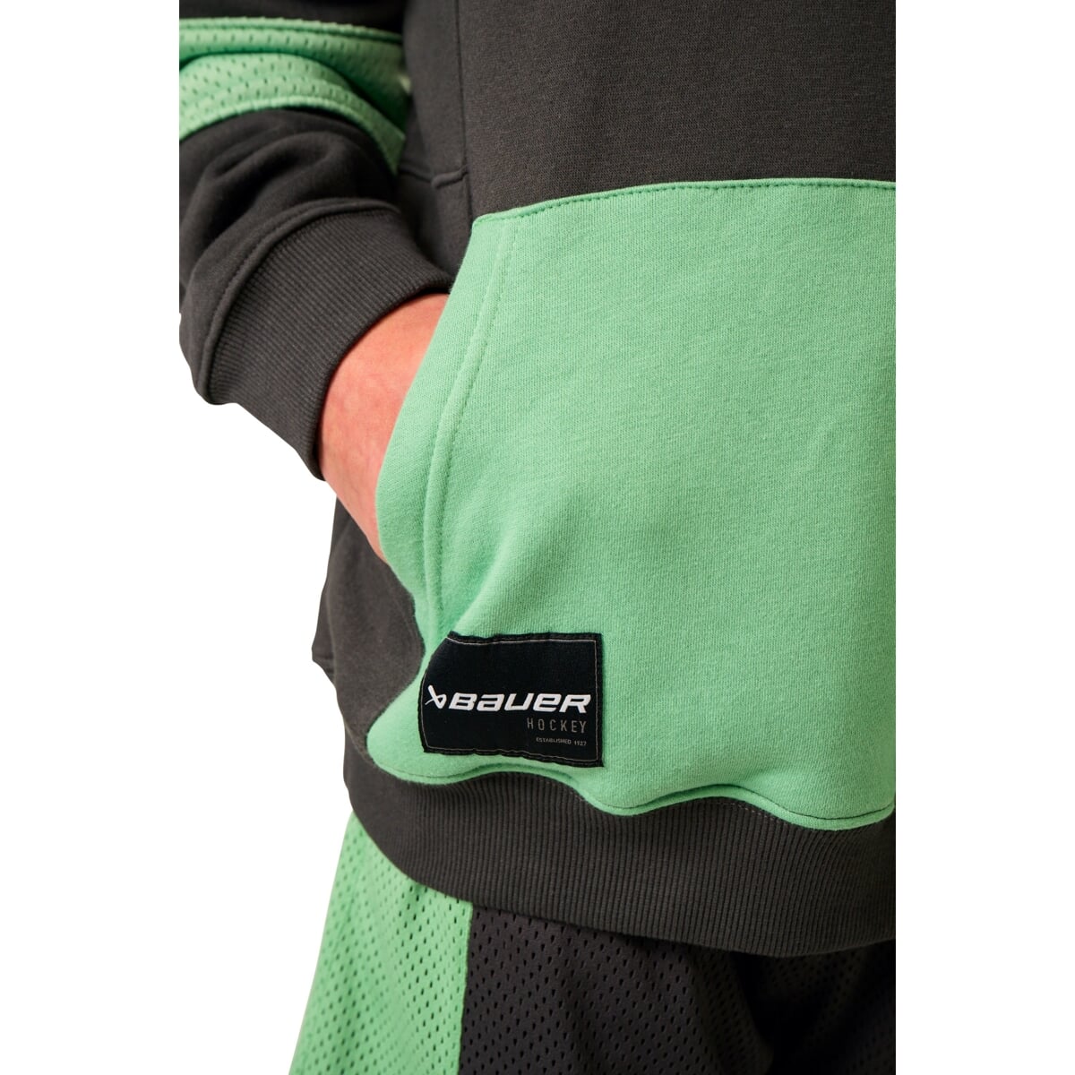 Mikina BAUER S25 GAMECHANGER HOODIE-YTH-VOLCANO (1064741)