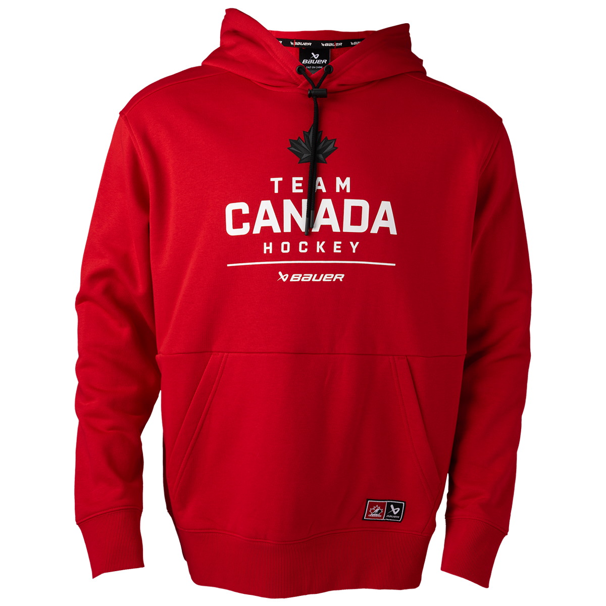 Mikina BAUER S25 HC OLY STACKED HOODIE-SR-RED (1066359)