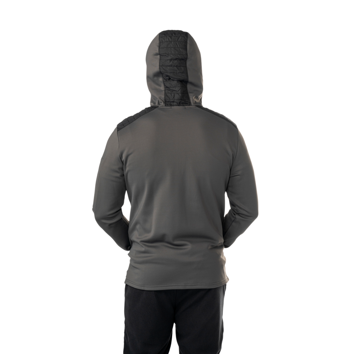 Mikina BAUER S25 PUFFER 1/2 ZIP HOODIE-SR-BLK (1065925)