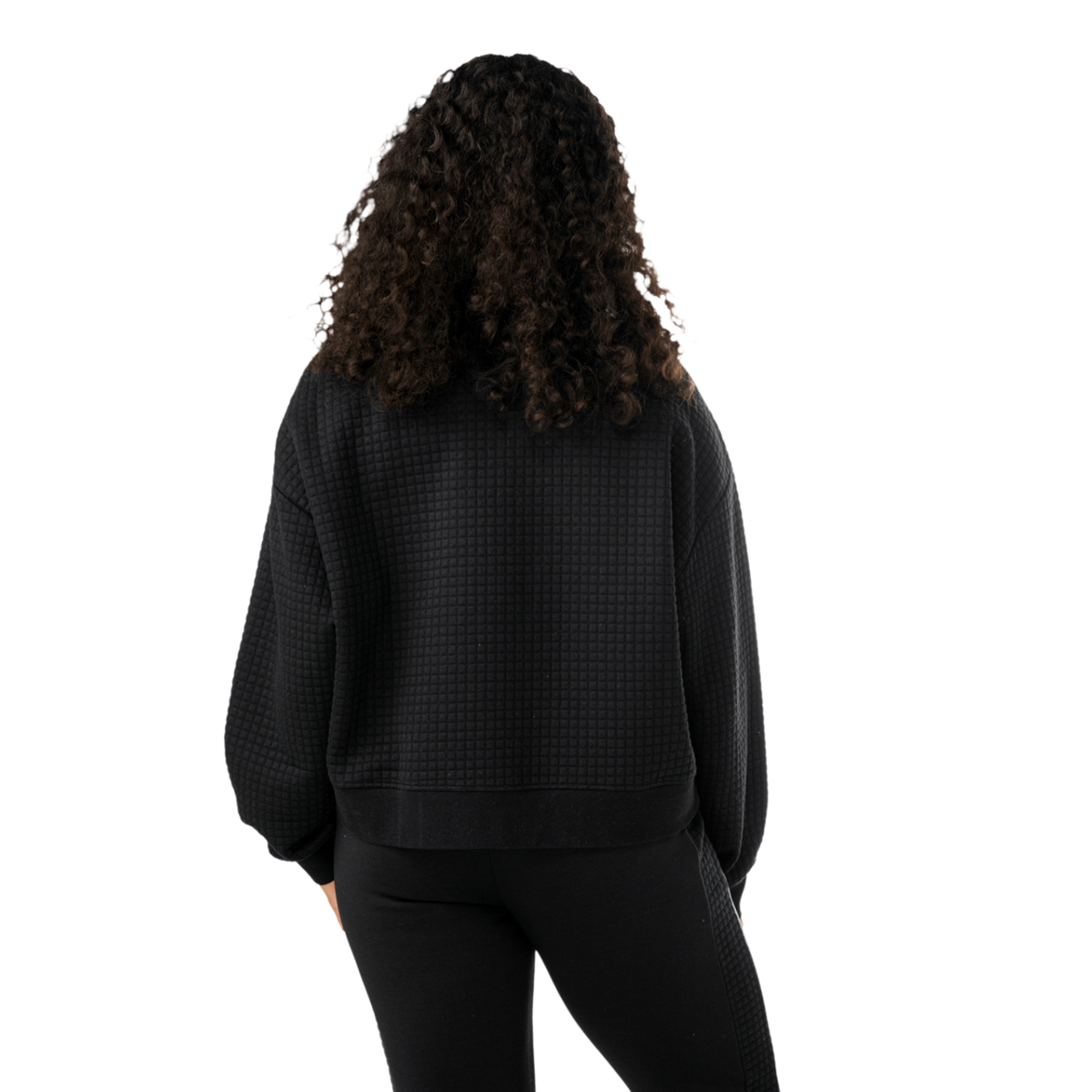 Mikina BAUER S25 QUILTED 1/4 ZIP-WM-BLK (1065912)