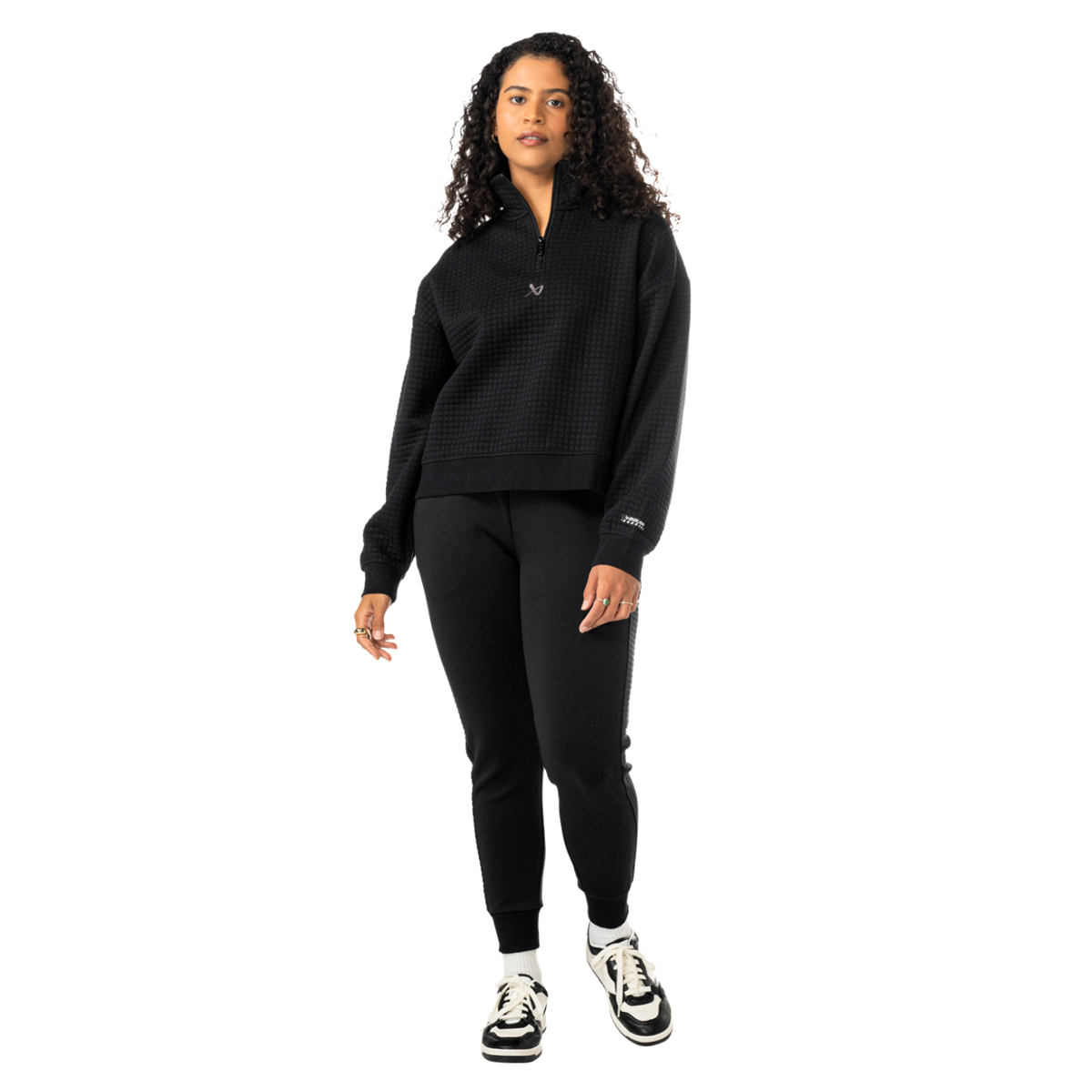 Mikina BAUER S25 QUILTED 1/4 ZIP-WM-BLK (1065912)