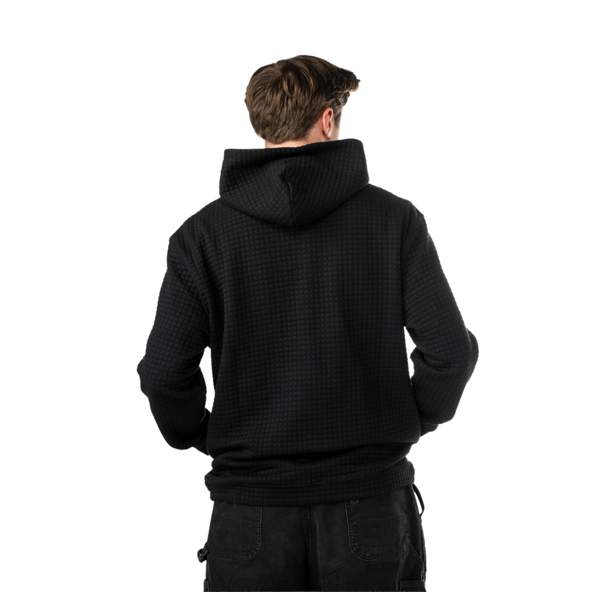 Mikina BAUER S25 QUILTED HOODIE-SR-BLK (1065922)