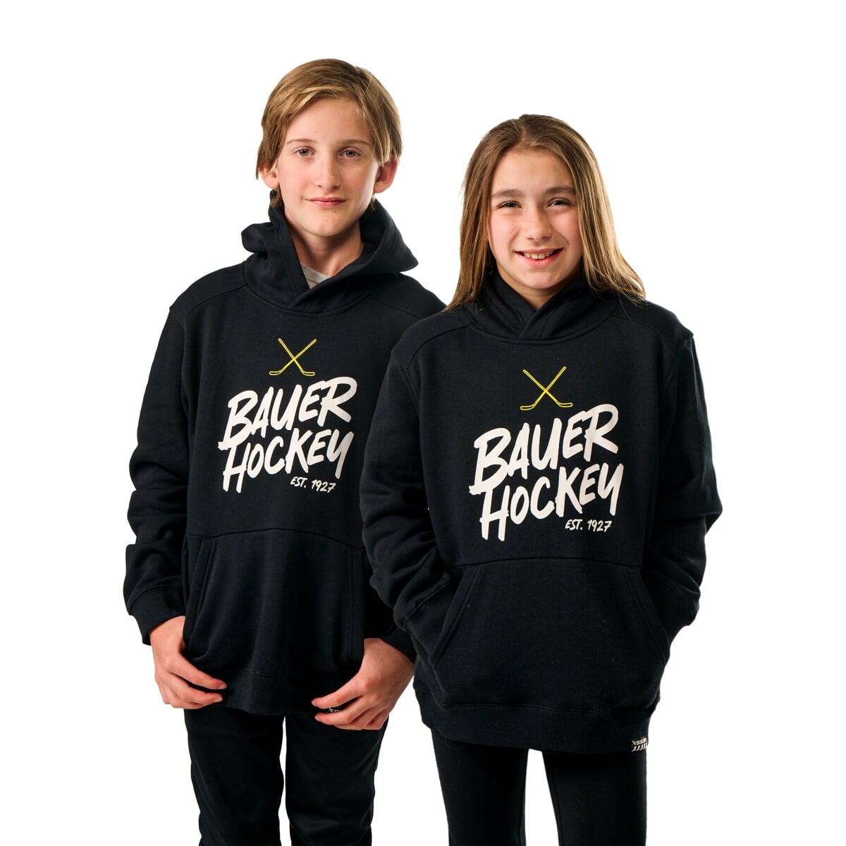 Mikina BAUER S25 ULTIMATE HOODIE-YTH-BLK (1064738)
