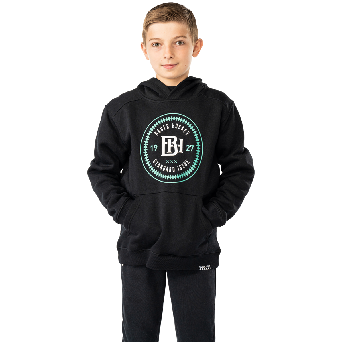 Mikina BAUER S25 ULTIMATE HOODIE-YTH-BLK (1065117)