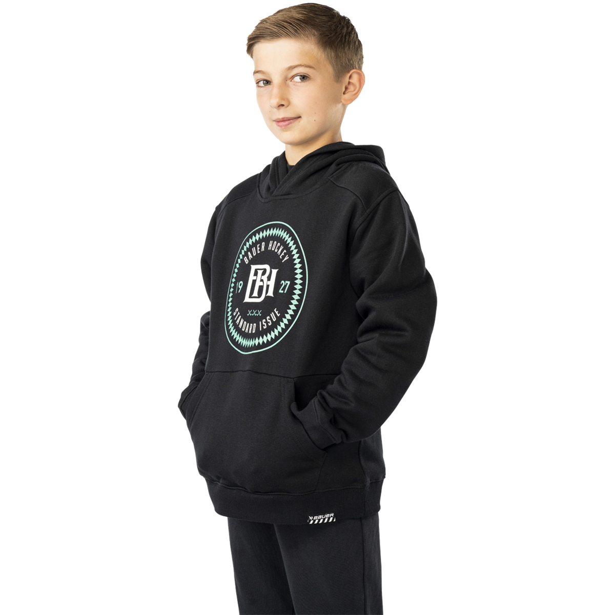 Mikina BAUER S25 ULTIMATE HOODIE-YTH-BLK (1065117)