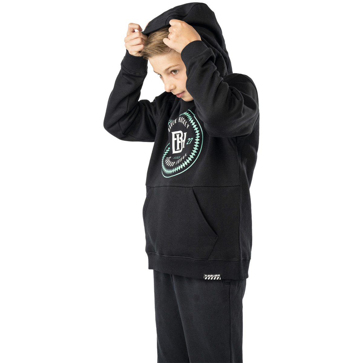 Mikina BAUER S25 ULTIMATE HOODIE-YTH-BLK (1065117)