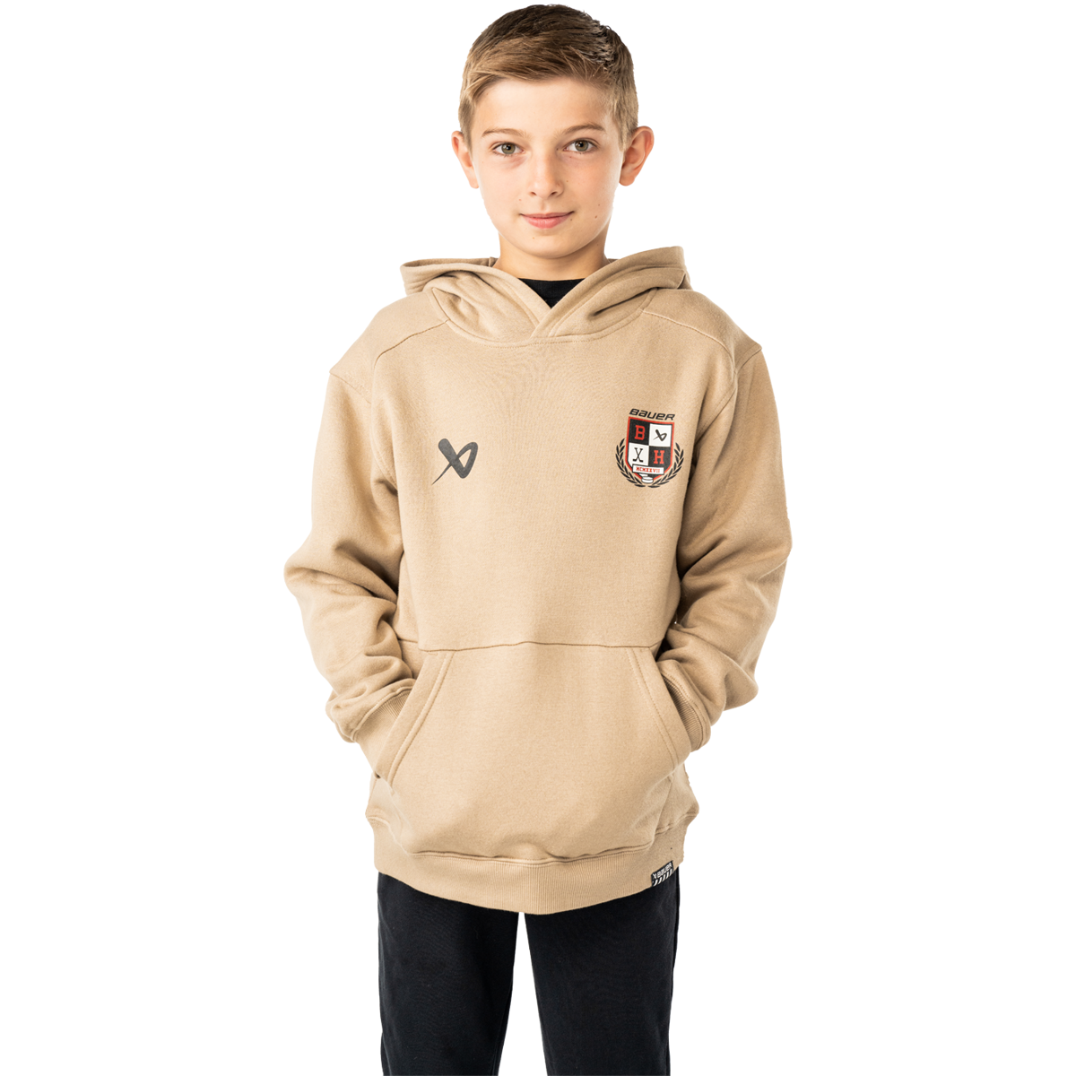 Mikina BAUER S25 ULTIMATE HOODIE-YTH-DESERT (1065118)