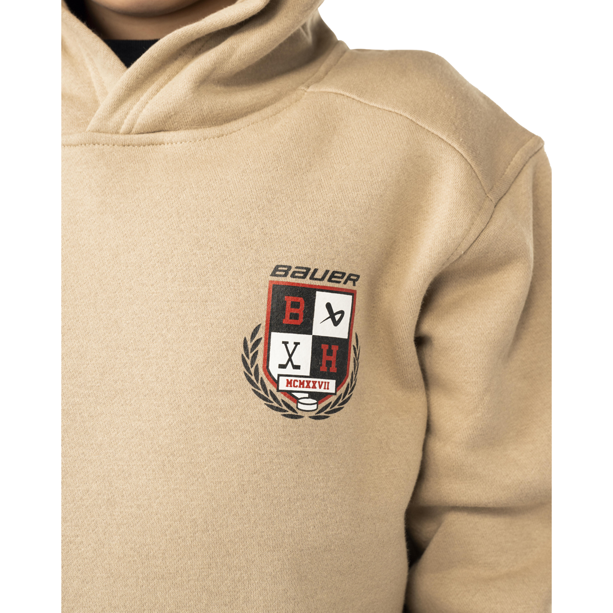 Mikina BAUER S25 ULTIMATE HOODIE-YTH-DESERT (1065118)