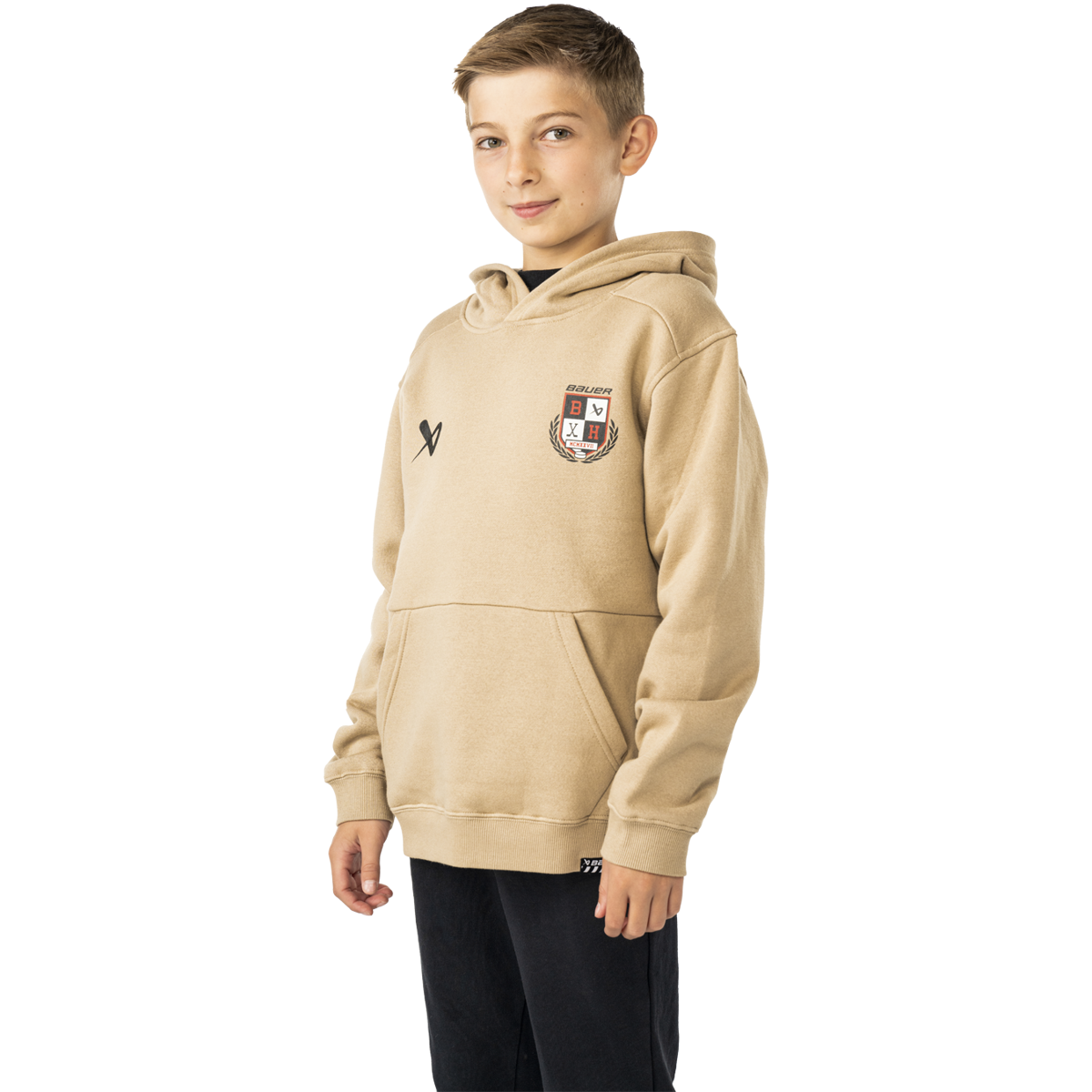 Mikina BAUER S25 ULTIMATE HOODIE-YTH-DESERT (1065118)