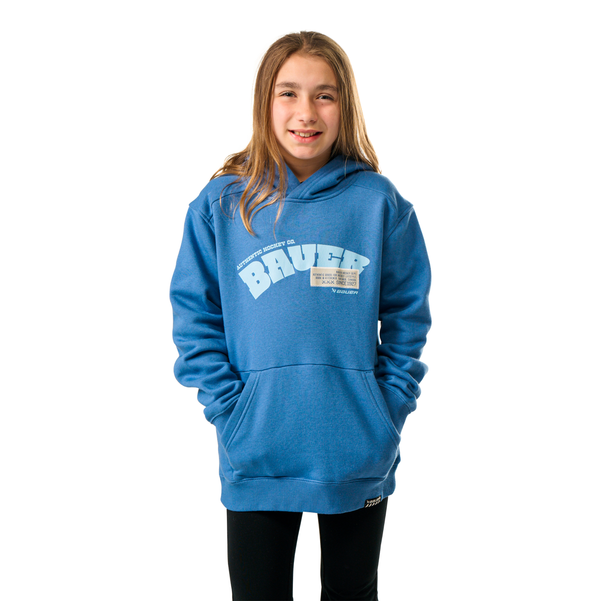 Mikina BAUER S25 ULTIMATE HOODIE-YTH-DUTCH BLUE (1064739) 