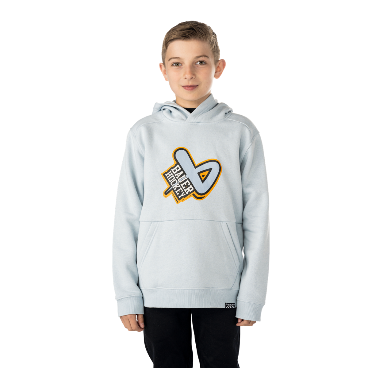 Mikina BAUER S25 ULTIMATE HOODIE-YTH-LIGHT BLUE (1065867)
