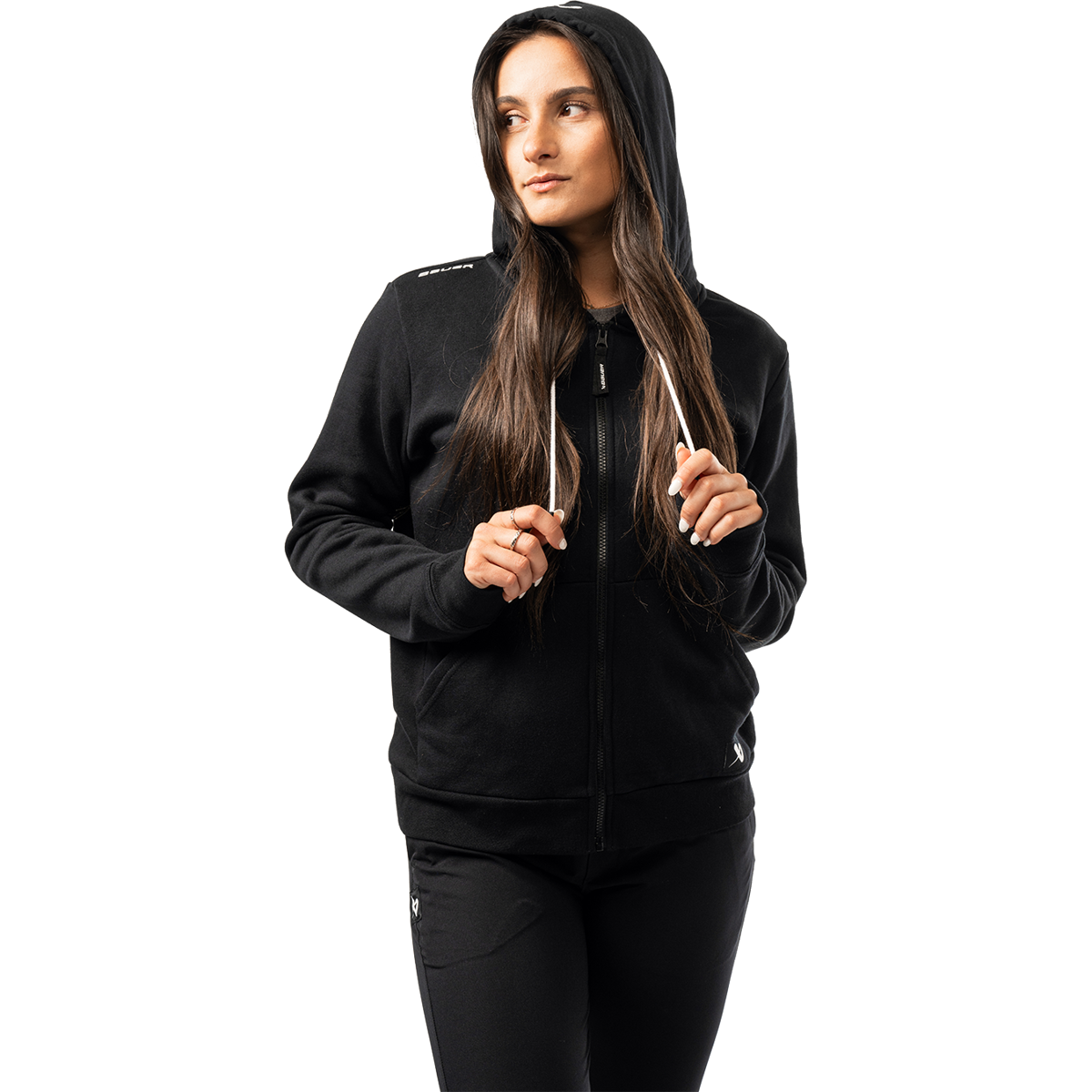 Mikina BAUER S25 WMNS TEAM FULL ZIP-BLK (1064627)