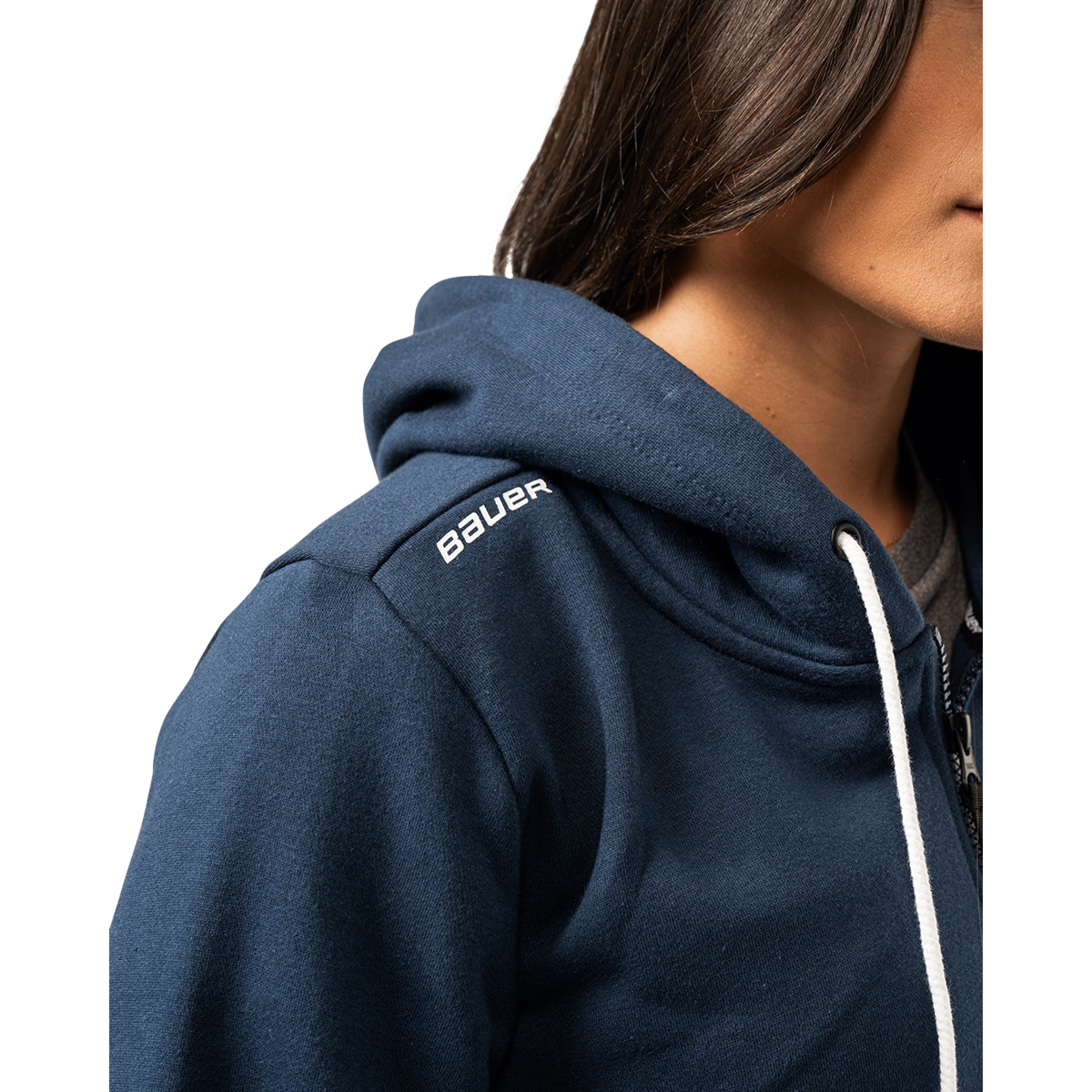 Mikina BAUER S25 WMNS TEAM FULL ZIP-NVY (1064628)