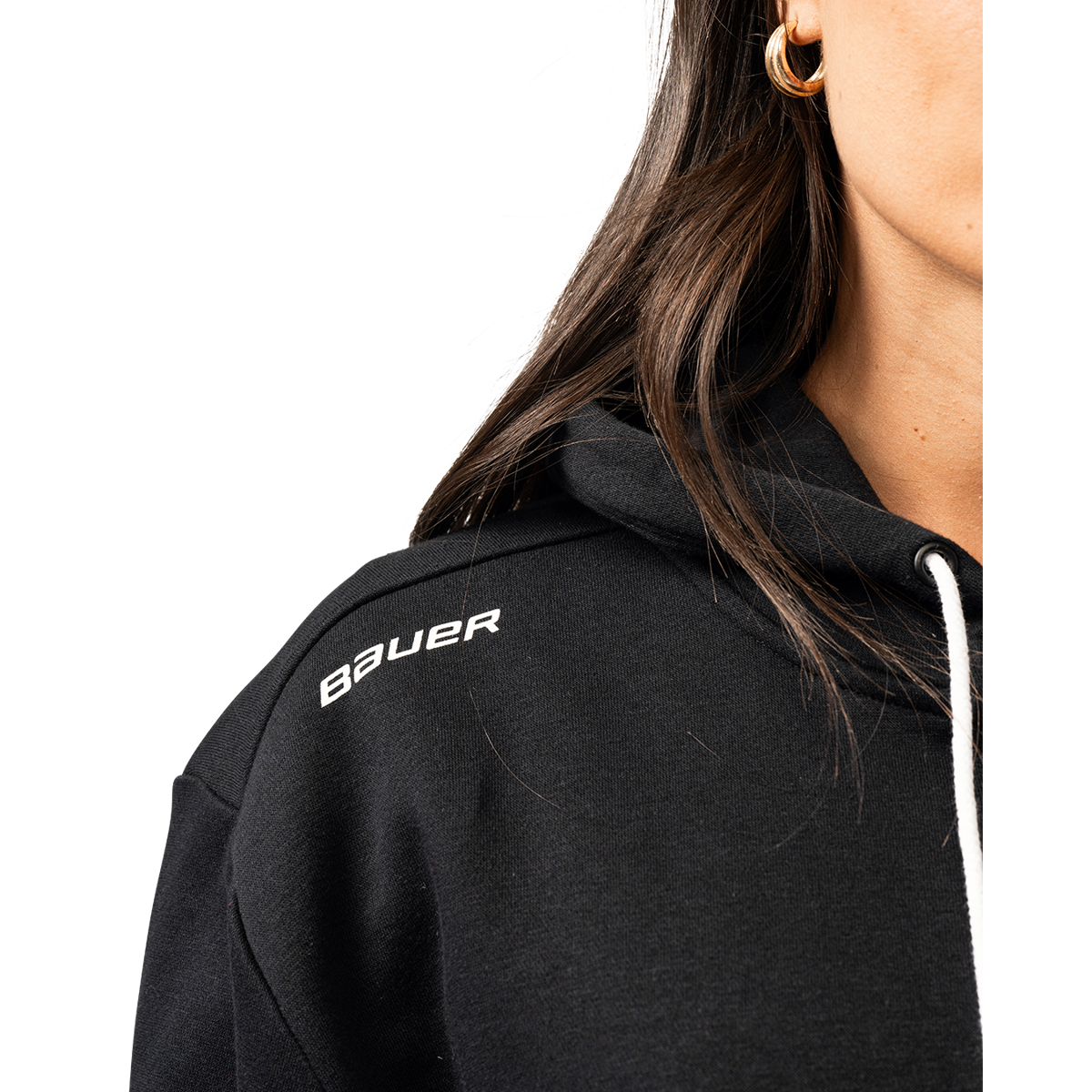 Mikina BAUER S25 WMNS TEAM PULLOVER HOODIE-BLK (1065953)