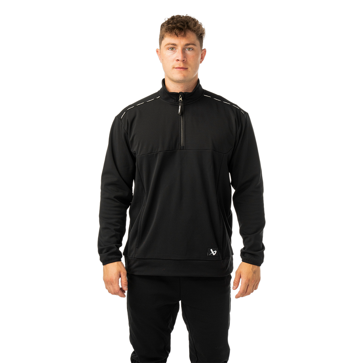 Mikina BAUER S26 TEAM FLEECE 1/2 ZIP-SR-BLK (1067287)
