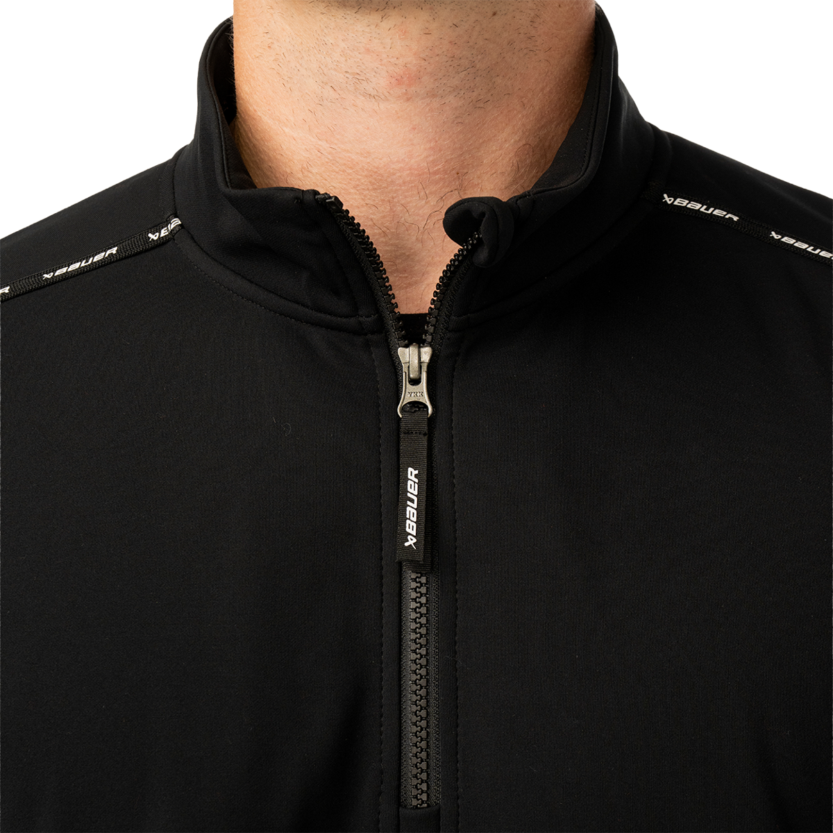 Mikina BAUER S26 TEAM FLEECE 1/2 ZIP-SR-BLK (1067287)