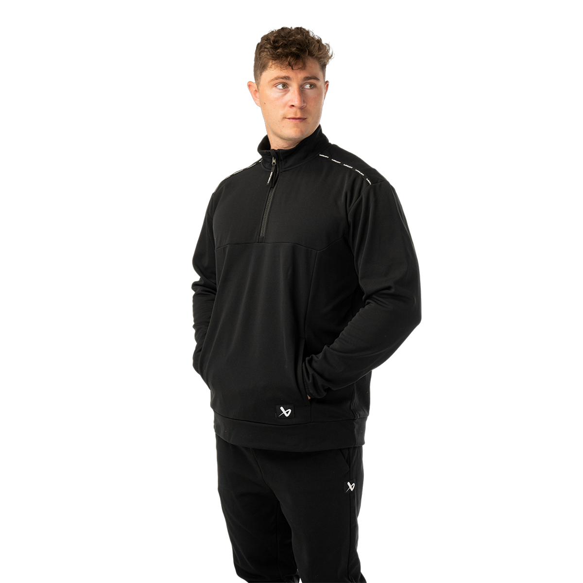Mikina BAUER S26 TEAM FLEECE 1/2 ZIP-SR-BLK (1067287)