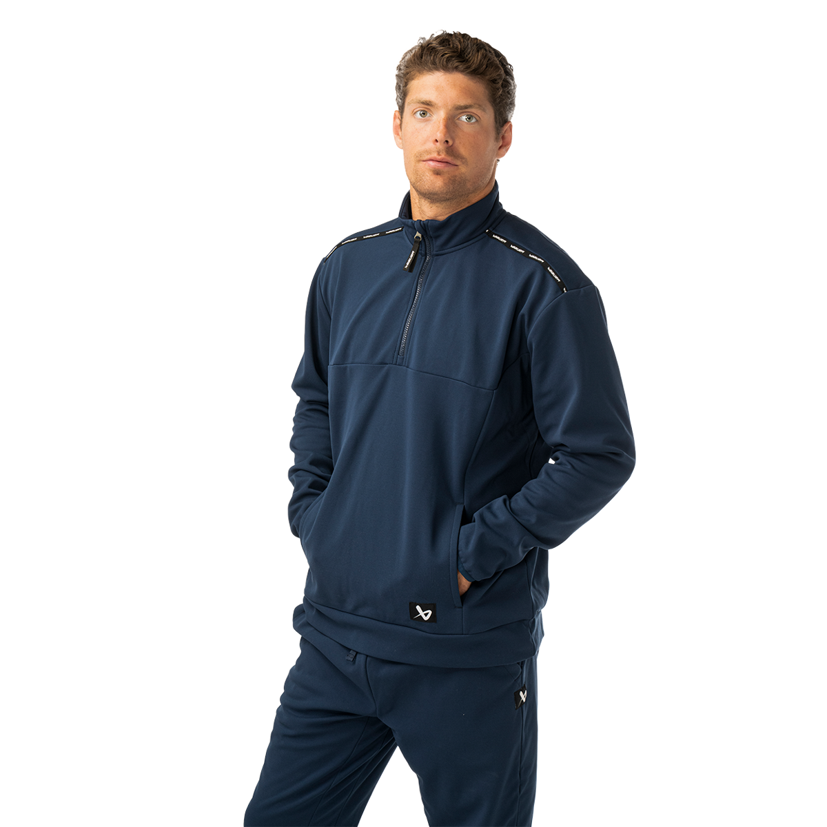 Mikina BAUER S26 TEAM FLEECE 1/2 ZIP-SR-NAVY (1067288)
