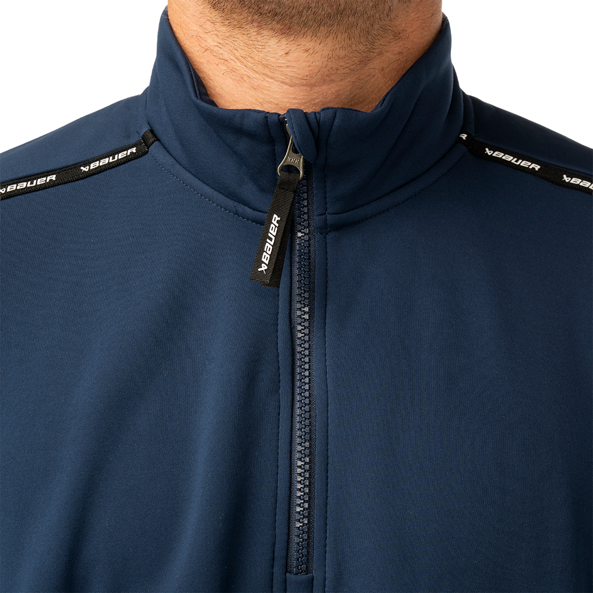 Mikina BAUER S26 TEAM FLEECE 1/2 ZIP-SR-NAVY (1067288)