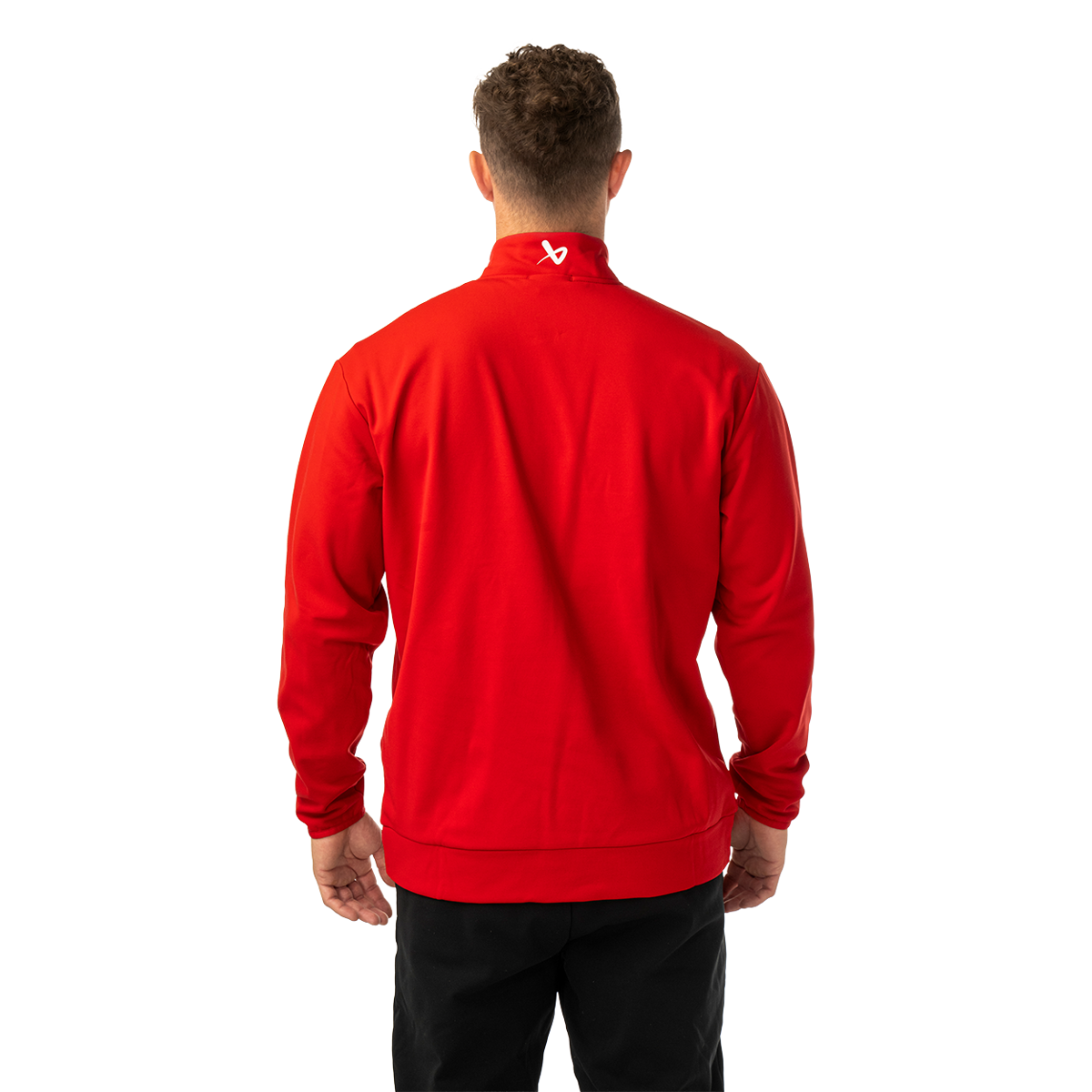 Mikina BAUER S26 TEAM FLEECE 1/2 ZIP-SR-RED (1067293)