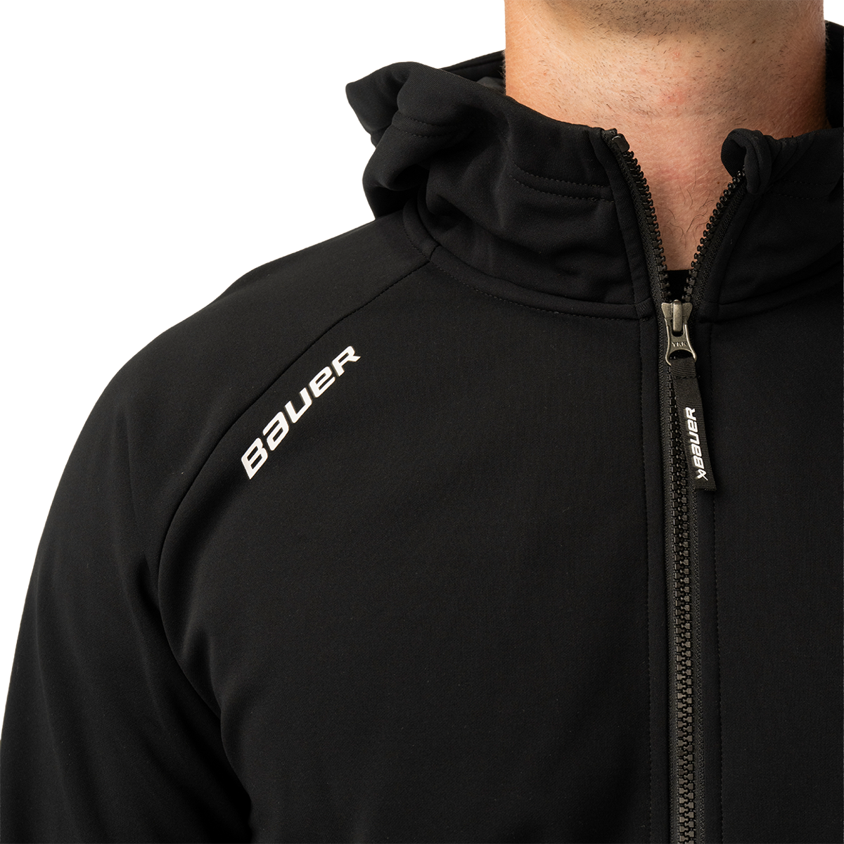 Mikina BAUER S26 TEAM FLEECE ZIP HOODIE-SR-BLK (1067203)