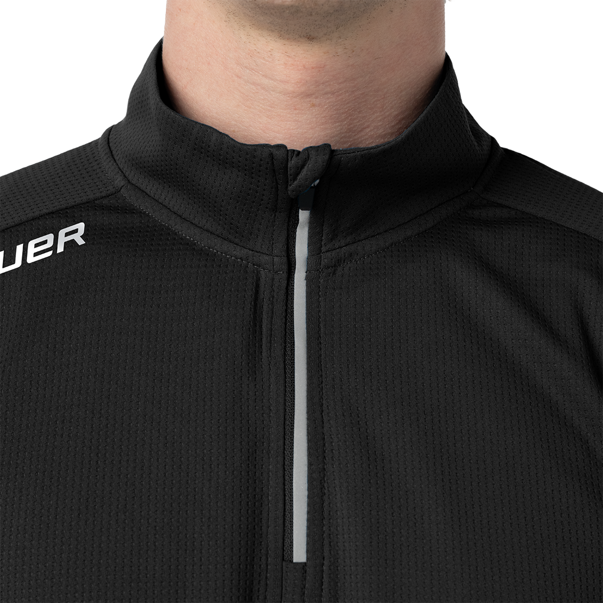 Mikina BAUER S26 TEAM PERF 1/4 ZIP-SR-BLK (1066932)
