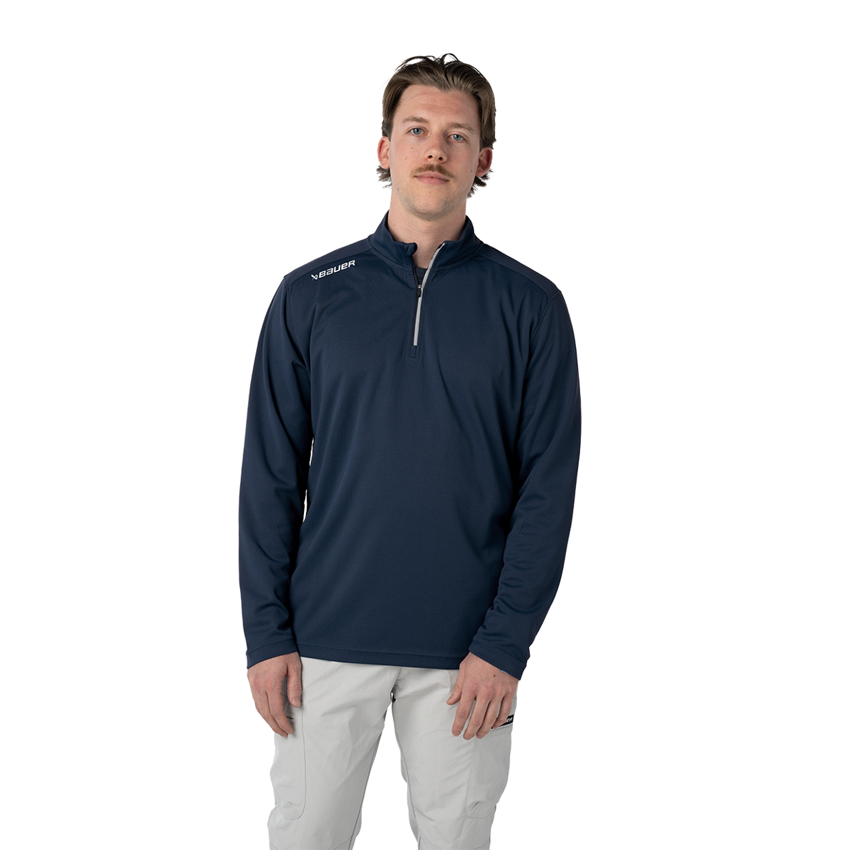 Mikina BAUER S26 TEAM PERF 1/4 ZIP-SR-NAV (1068368)
