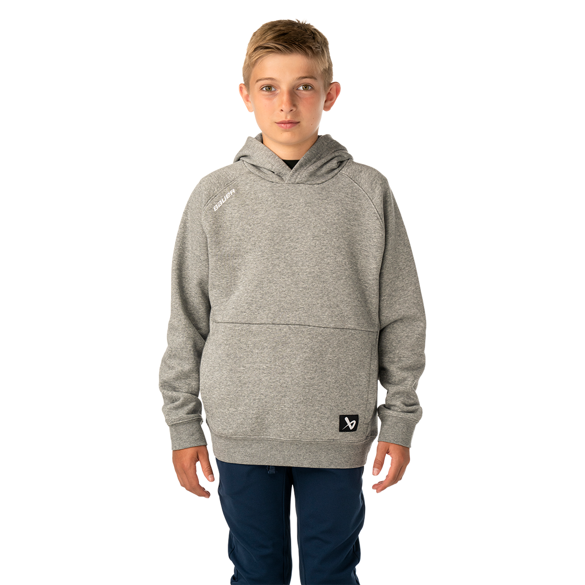 Mikina BAUER S26 TEAM ULTIMATE HOODIE-YTH-GREY (1067313)