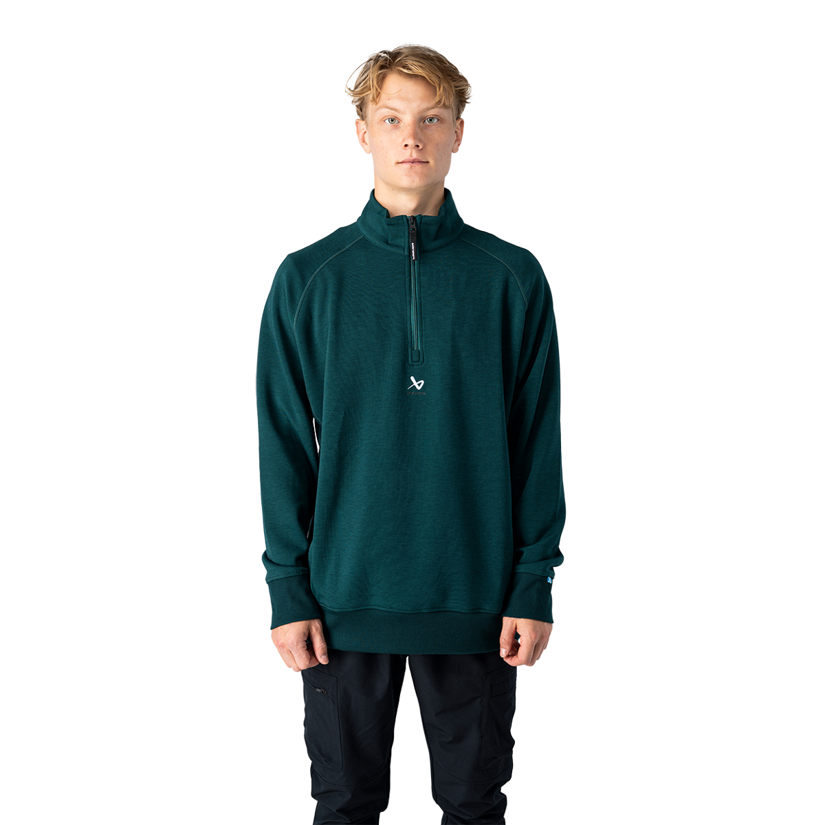 Mikina BAUER S26 TRAVEL 1/4 ZIP-SR-GRN (1067598)