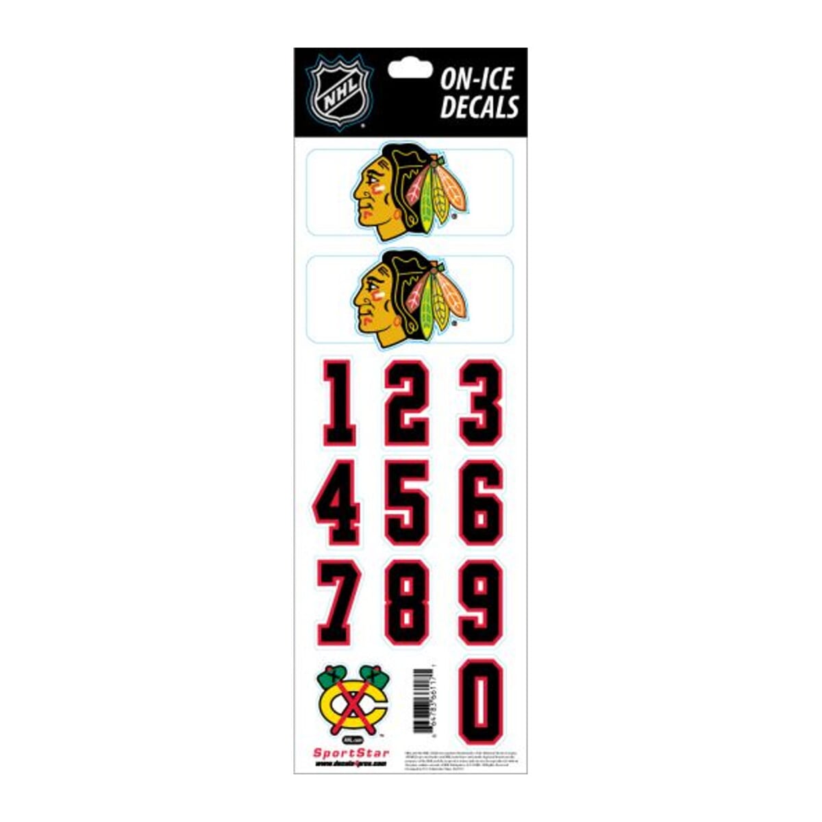 Nálepka na helmu SPORTSTAR - CHICAGO BLACKHAWKS