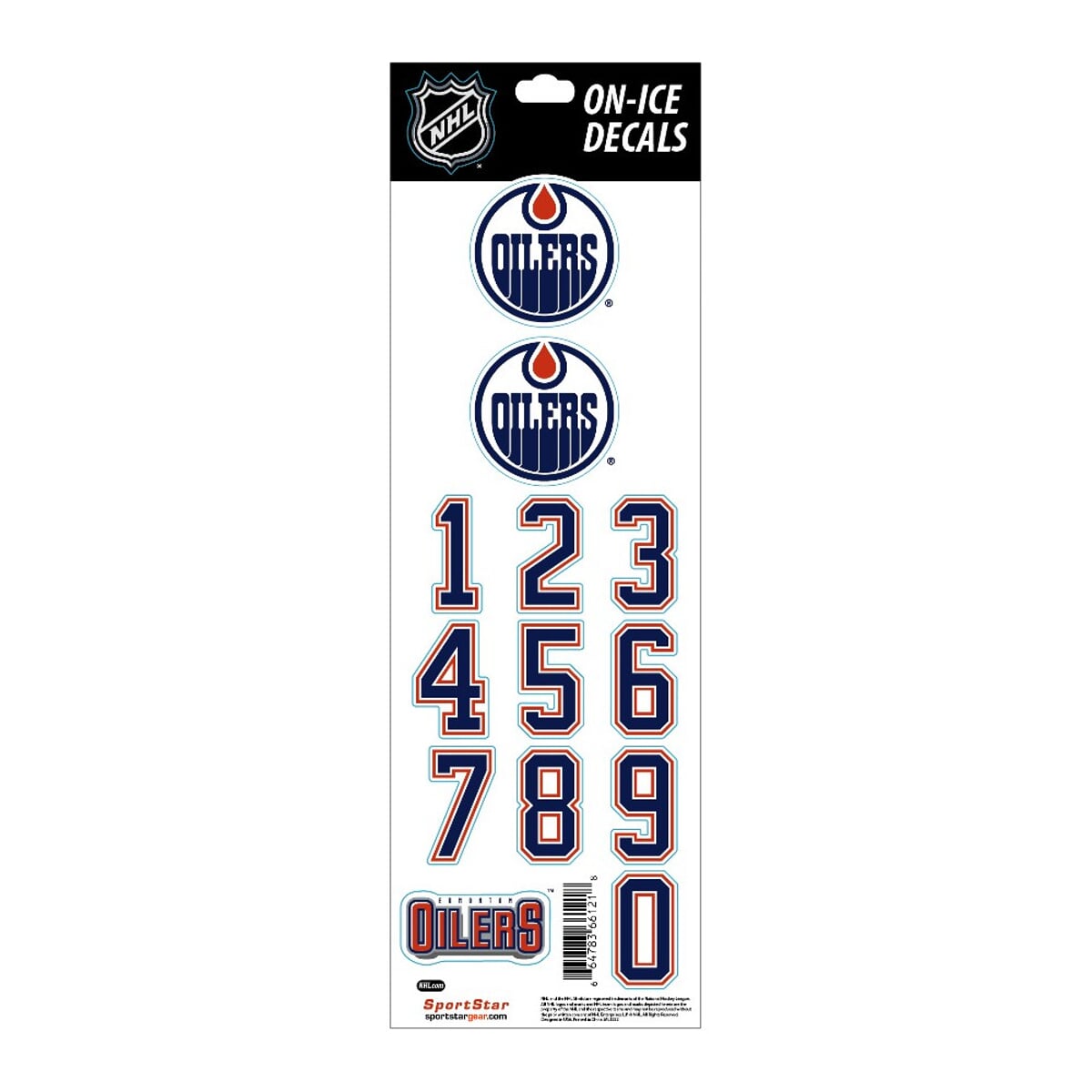 Nálepka na helmu SPORTSTAR - EDMONTON OILERS