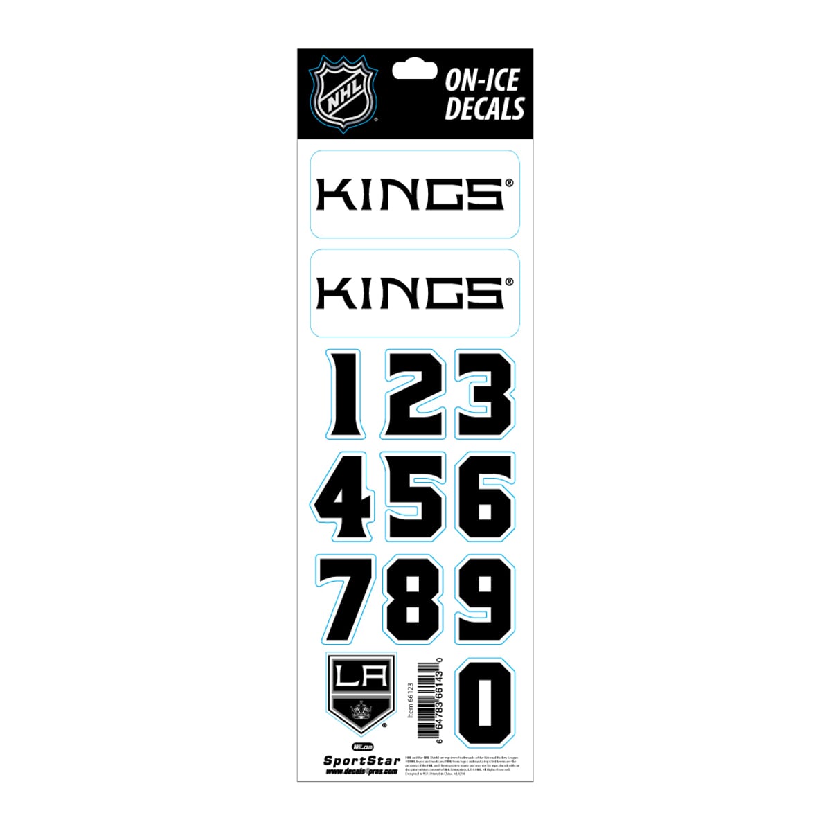 Nálepka na helmu SPORTSTAR - LOS ANGELES KINGS