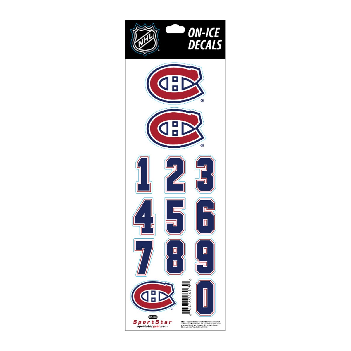 Nálepka na helmu SPORTSTAR - MONTREAL CANADIENS