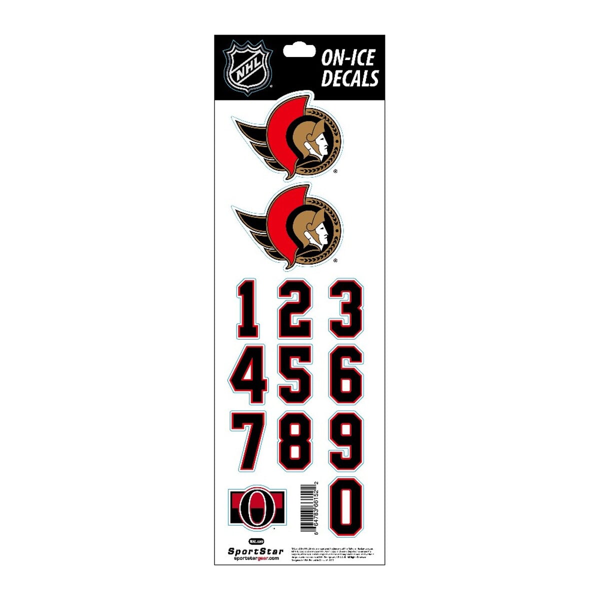 Nálepka na helmu SPORTSTAR - OTTAWA SENATORS
