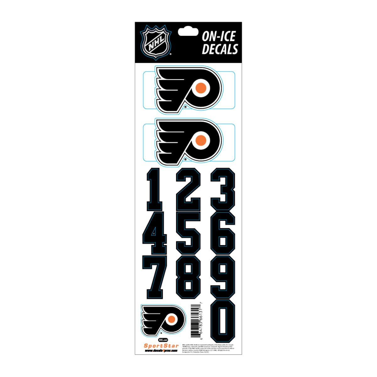 Nálepka na helmu SPORTSTAR - PHILADELPHIA FLYERS