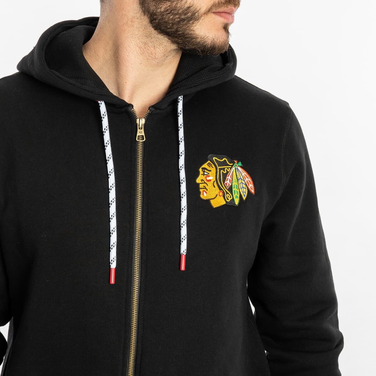 NHL Chicago Blackhawks Back Check ’47 MORRIS Full Zip Hood