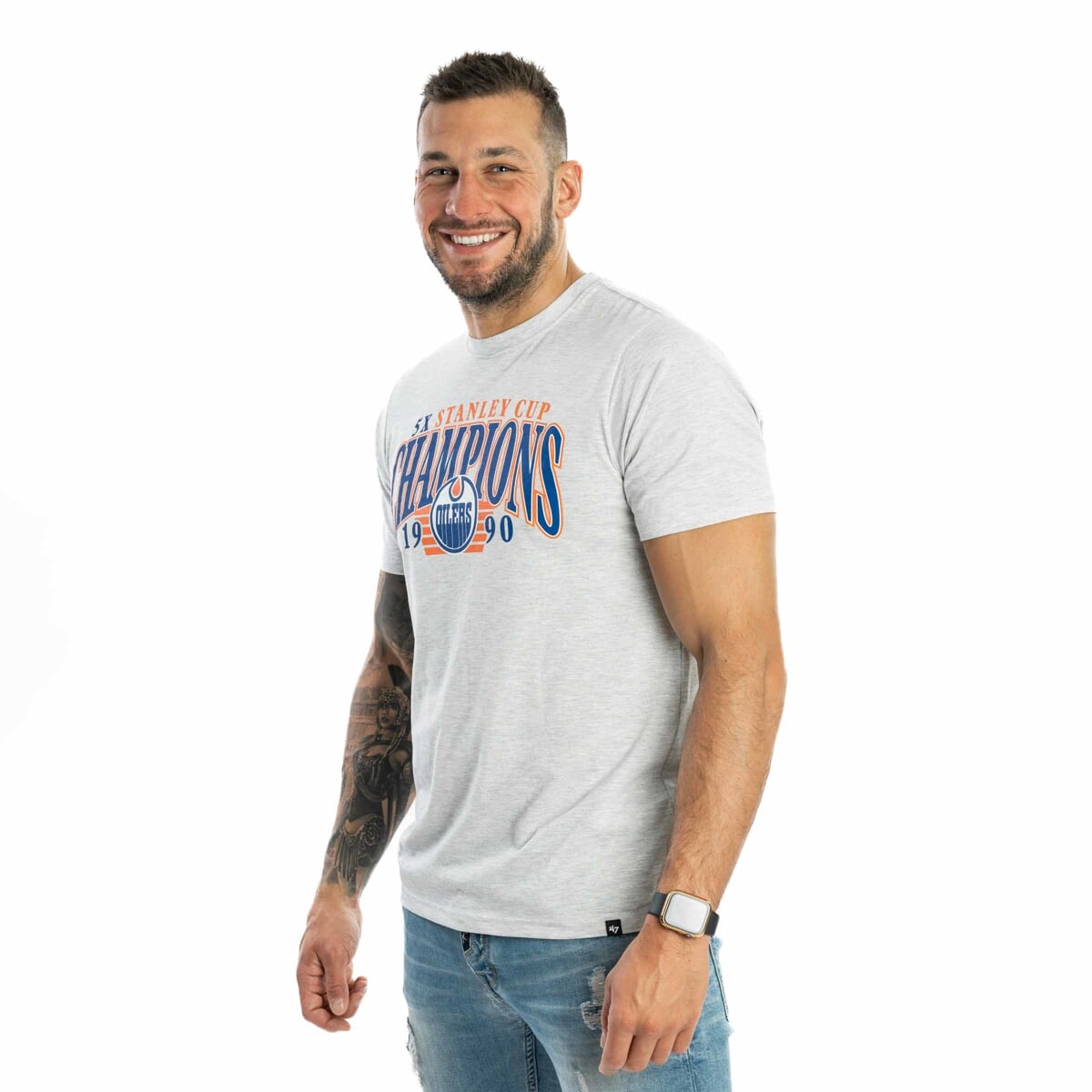 NHL Edmonton Oilers Stanley Cup Backer ’47 ECHO Tee