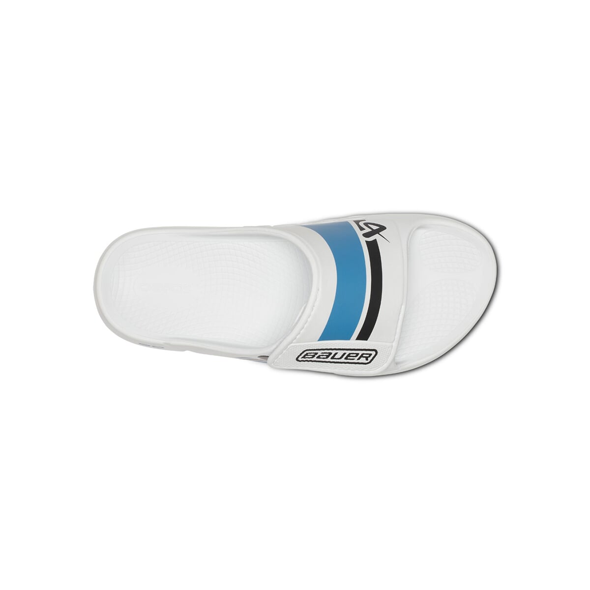 Pantofle BAUER S25 OOFOS SPORT FLEX SLIDE-WHT/BLU (1065477)