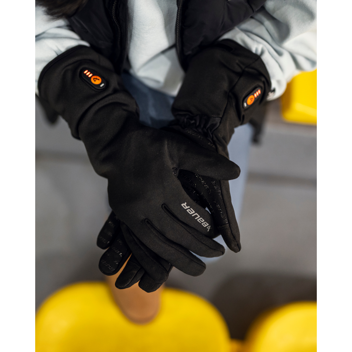 Rukavice BAUER S25 ORORO HEATED GLOVES-SR-BLK (1065873)