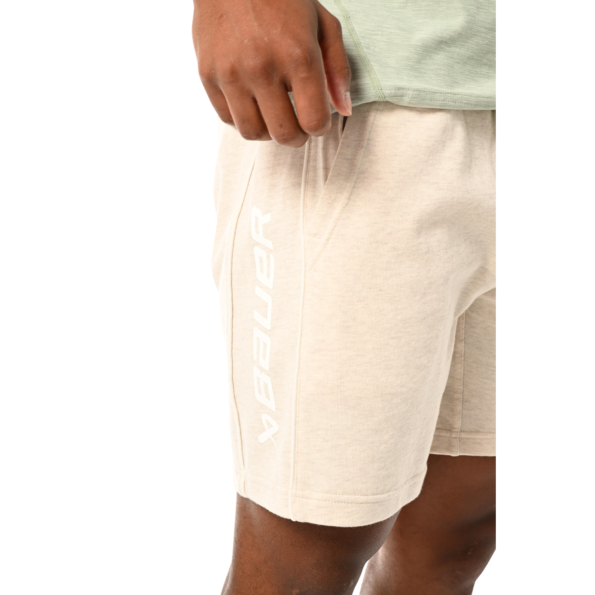 Šortky BAUER S23 FLC KNIT SHORT-SR-OAT HTHR (1061022)