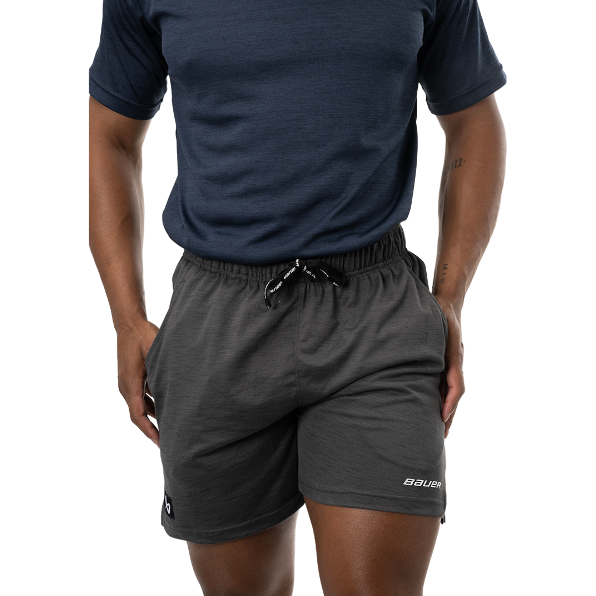 Šortky BAUER S24 TEAM KNIT SHORT-SR-GRY (1063257)
