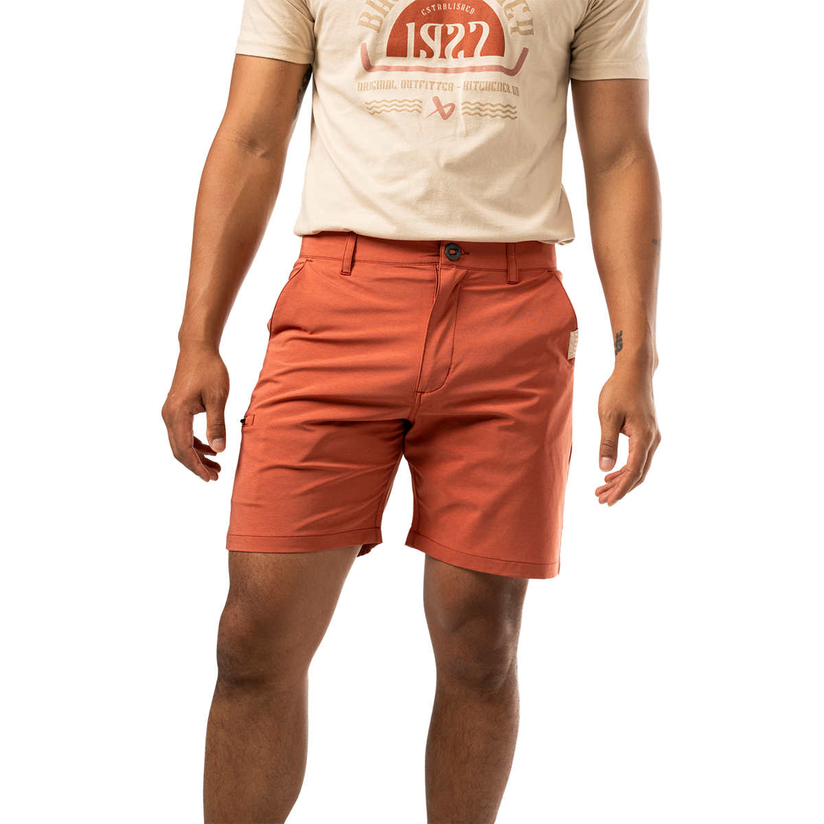 Šortky BAUER S25 7" WALKING SHORTS-SR-BRICK (1064716)