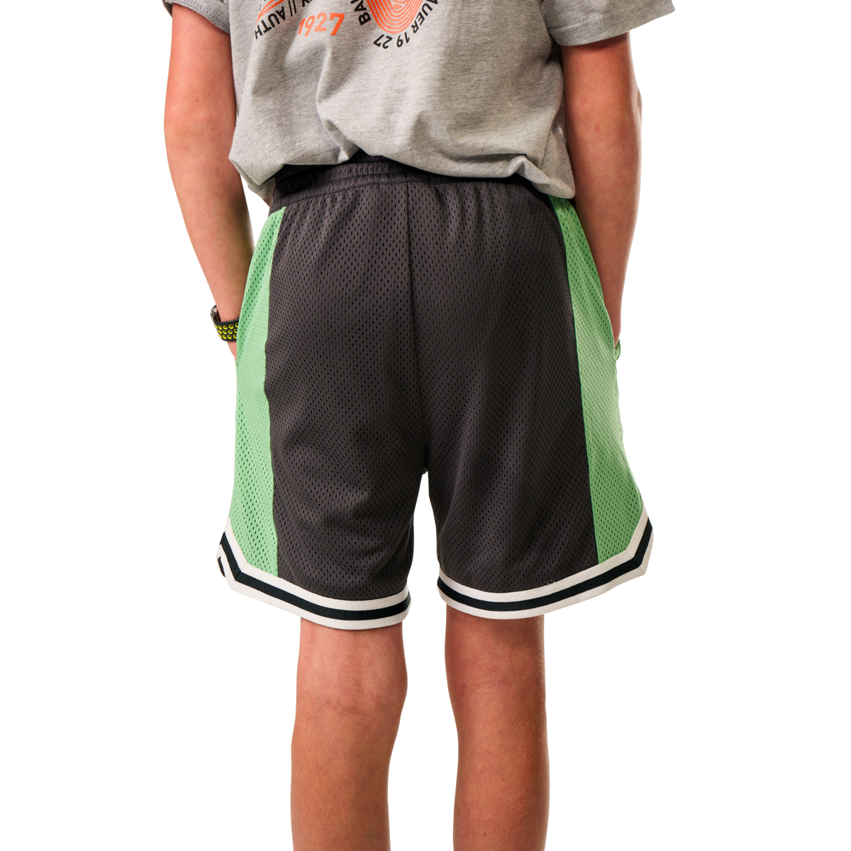Šortky BAUER S25 MESH SHORTS-YTH-VOLCANO (1064742)