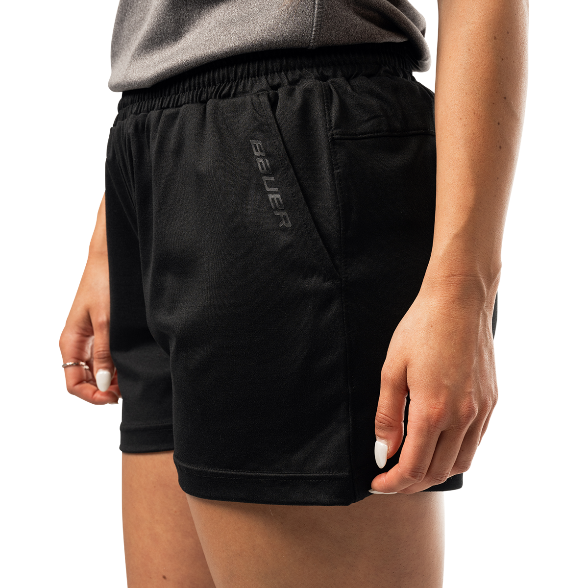 Šortky BAUER S25 WMNS TEAM TRAIN SHORT-BLK (1064622)