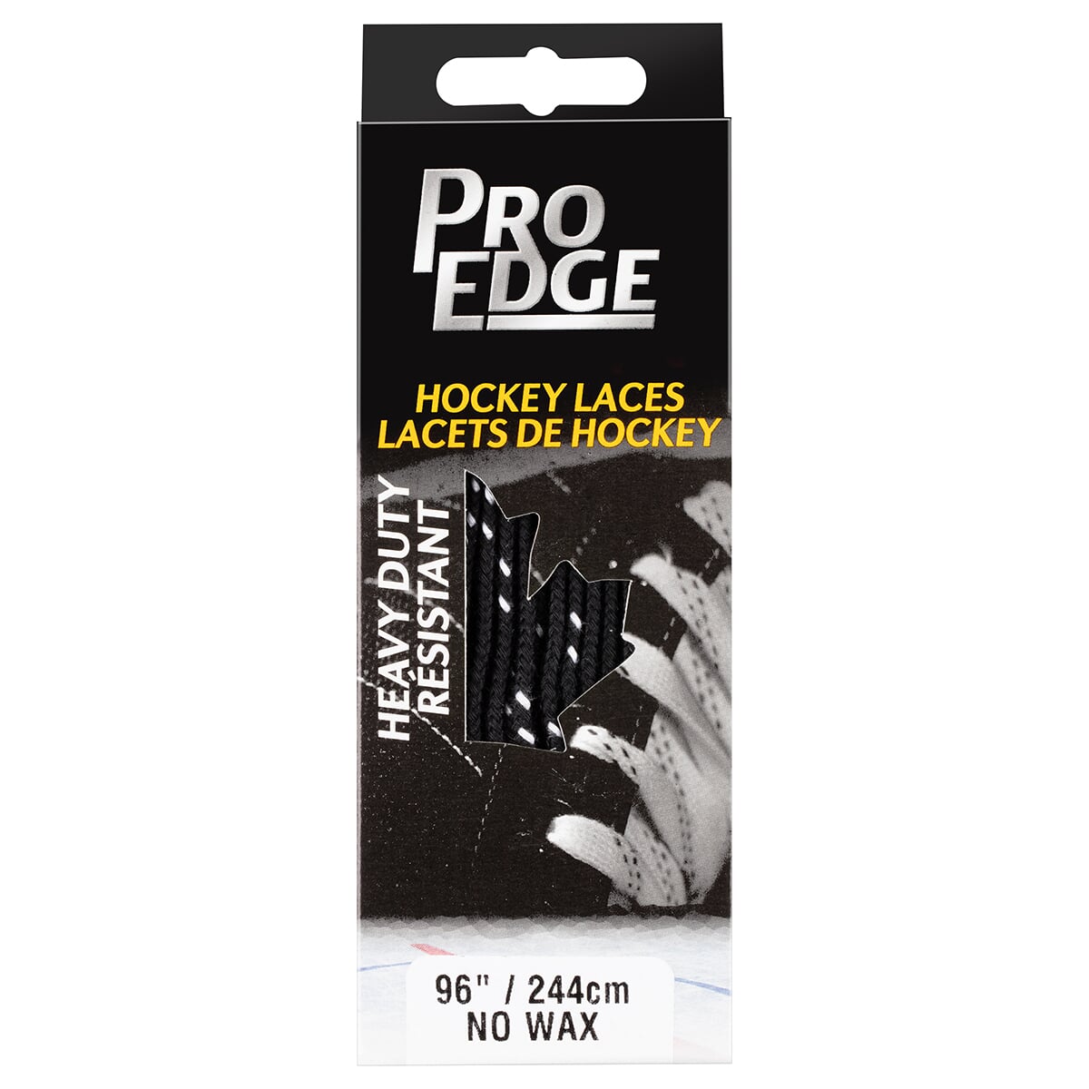 Tkaničky # 70LMT Black Double Tracer UnWaxed Lace