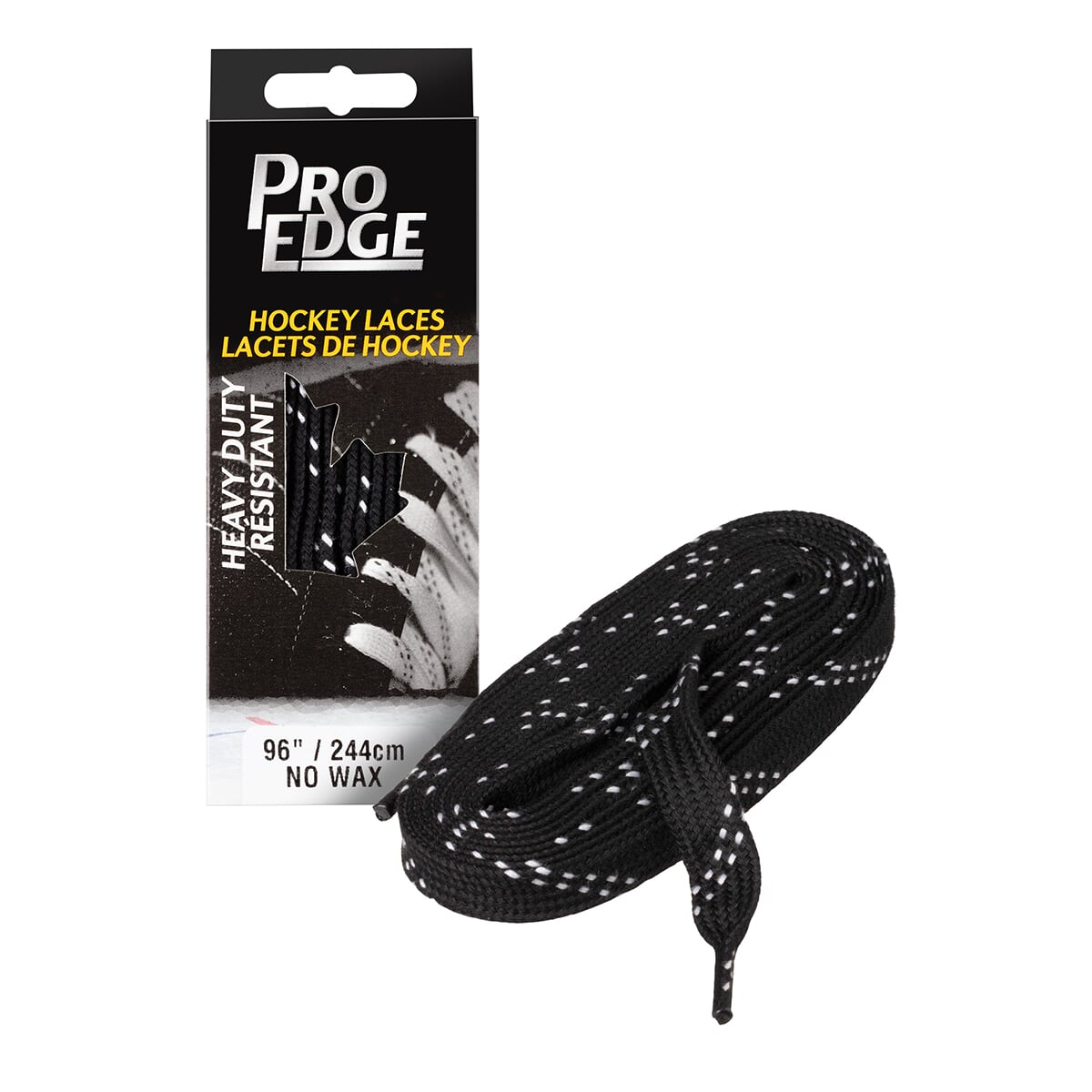 Tkaničky # 70LMT Black Double Tracer UnWaxed Lace