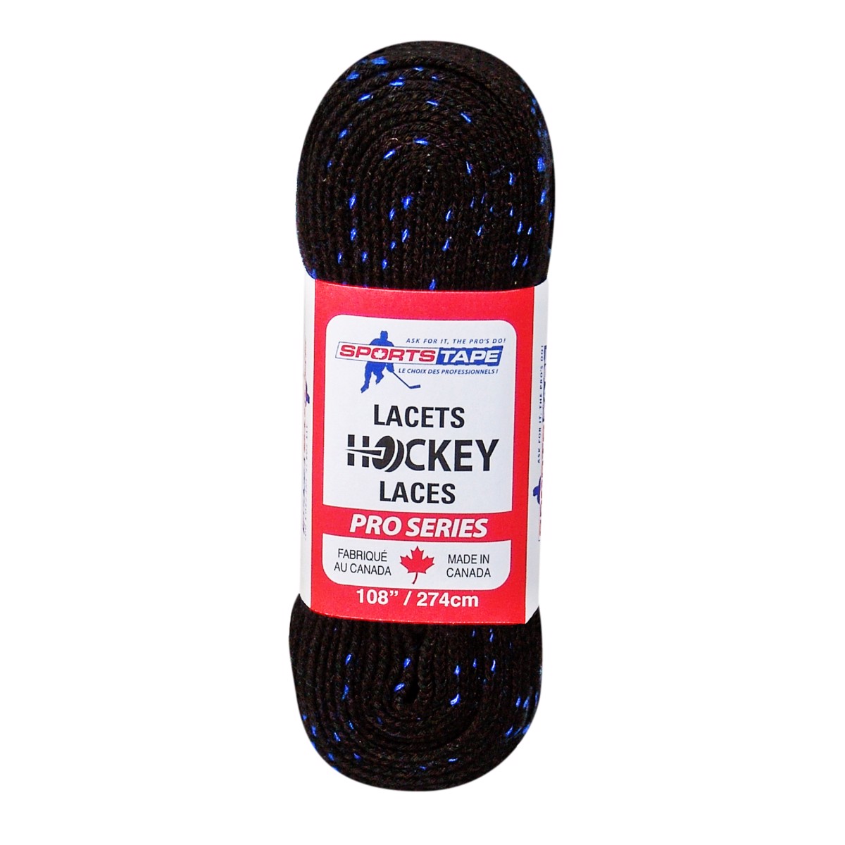 Tkaničky SPORTS. 70LBSMT černá/modrá